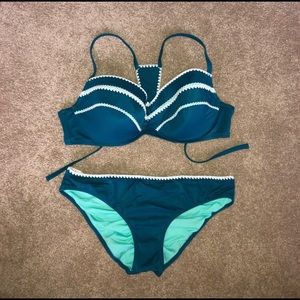 Shade and Shore Racerback Halter Bikini Bottoms